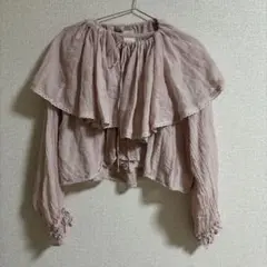 kazumi×Samansa Mos2 / ケープ付ボレロ ピンク