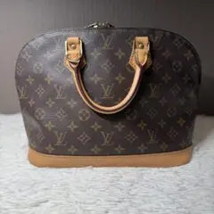 ルイヴィトン アルマ モノグラム ハンドバッグ ブラウン M51130