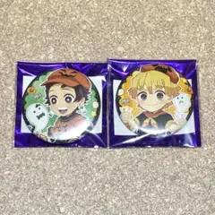 【鬼滅の刃】ufotable cafe ハロウィン缶バッジ 炭治郎＆善逸