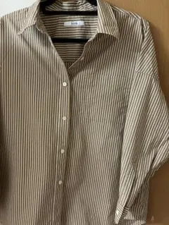 relume コンパクトコットンストライプビッグシャツ