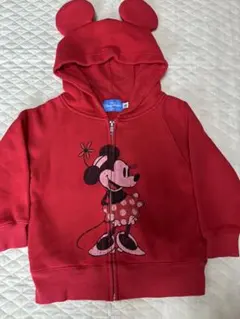 ディズニー　ミニーちゃんパーカー【100】