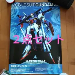 機動戦士ガンダムZZ　バンダイビジュアル ラインアップ 非売品ポスター２点セット 機動戦士ガンダムZZ バンダイビジュアル ラインアップ 非売品