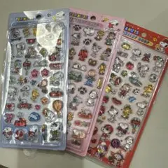 PEANUTS シール 3枚セット SNOOPY スヌーピー