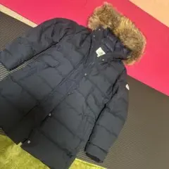 PYRENEX フード付きダウンジャケット JP 38 ネイビー