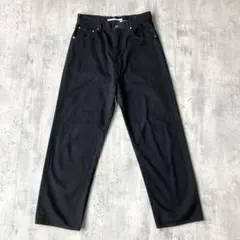 e × qualite カリテ ブラック ワイド デニム 38 岡山児島デニムのサムネイル