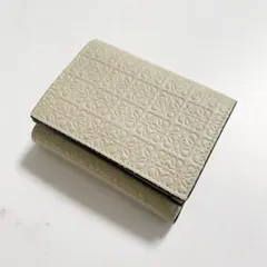 LOEWE　ロエベ　三つ折り財布　ミニウォレット　トライフォールド　ベージュ