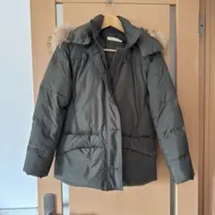 CROCODILE フード付きダウンジャケット カーキ