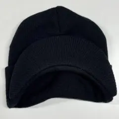 極美品 XLARGE ツバ付き リブニット帽 XLロゴ刺繍 エクストララージ