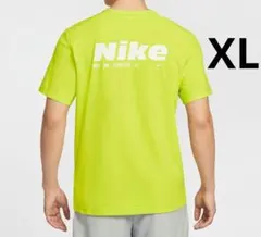 新品タグ付きNIKE蛍光グリーンTシャツUVカット機能付きDri-FIT速乾