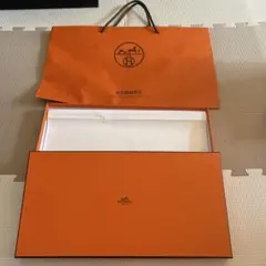 HERMES オレンジ ギフトボックス 箱 ショッパー