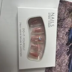 ナチュラルピンク 付け爪 約24個入り