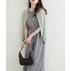 【未使用】natural couture オールインワン サロペット チェックのサムネイル