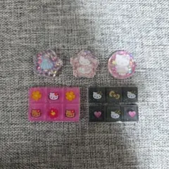 ハロキティ　キティちゃん　サンリオ　タイルシール、おはじきシール　おすそわけ