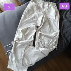 GU ナイロンカーゴパンツ ライトグレー Sのサムネイル