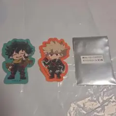 ヒロアカ 緑谷 爆豪 GIGO限定 オリジナルステッカー 2種セット