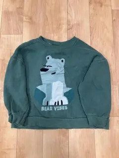 【ZARA】クマデザイン トレーナー 110cm