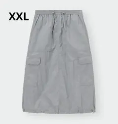 gu　テックカーゴミディスカート＋EC 　グレイ　XXL　新品タグ有