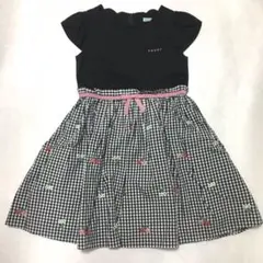 トッカ　110cm ドッキングワンピース チェックのサムネイル