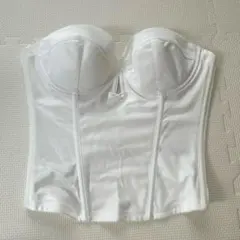 ブライダルインナー　bridal bloom ビスチェ　ホワイト　E70