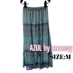 ⭐️A769⭐️ AZUL ♥ エスニック風 総柄 シフォン シースルー スカート