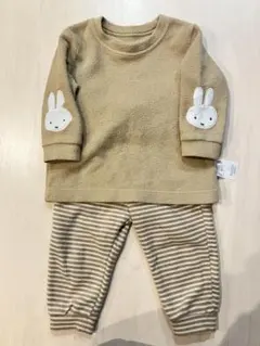 ユニクロ♡ミッフィー♡フリースパジャマ♡80