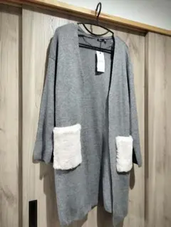 【Bershka】 ロングニットコート カーディガン コーディガン　新品