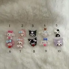 ネイルパーツ キャラクター マイメロ クロミ キティ シナモン