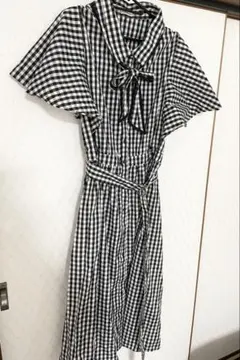 【新品未使用】Noannu・チェック柄ワンピース