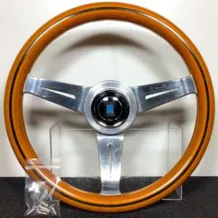 当時物 ナルディ ウッド 36.5 ホーンボタン ホーンリング ボルトセット