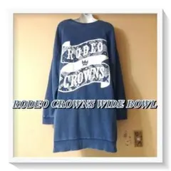 RCWBロデオクラウンズ♡エスニックリボンロゴスウェットワンピース