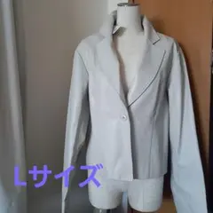Re:EDIT　新品フェクレザージャケット　L～LL　ライトベージュのサムネイル