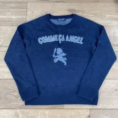 COMME CA ANGEL コムサ　セーター 140 ネイビー