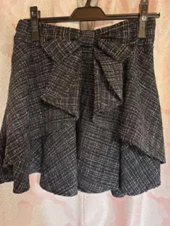 INGNI イング バックリボンツイードフレアスカパン