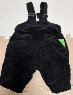 ブリーズ サロペット オーバーオール ベビー 80 コーデュロイ 黒