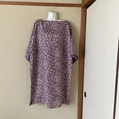 小紋着物リメイクワンピース❣️