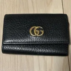Gucci ブラック レザー キーケース