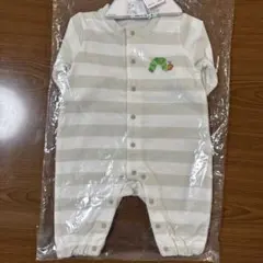 【新品タグ付き】はらぺこあおむし ベビー 新生児 ロンパース 60cm ボーダーのサムネイル