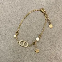 Christian Dior ブレスレット 星 パール ラインストーン
