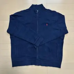 フルジップセーター ネイビー