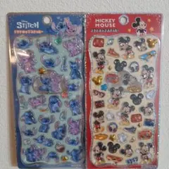 【正規品】新作！プチドロップステッカー　スティッチ　ミッキー