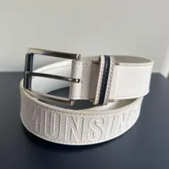 Munsingwear ホワイトレザーベルト