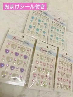 デコレーションシール 5個セット　ちゅるちゅる　ボンボンシール