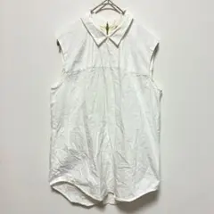 ミューズデドゥーズィエムクラス　綿100%　シャツ　ノースリーブ　白　春夏秋