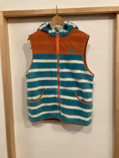 チャムス フリースベスト フード付き