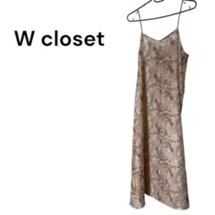 W closet ベージュタイダイ模様スリップドレスのサムネイル