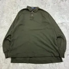 s*2様 USA製　ラルフローレン　刺繍　ワンポイント　長袖ポロシャツ　古着　カ