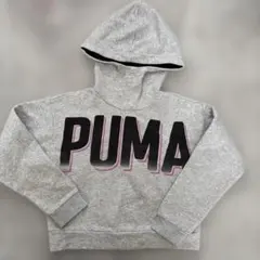 PUMA グレー パーカー フード付き