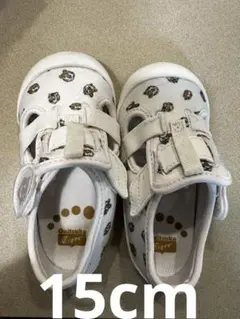 オニヅカタイガー スニーカー キッズ ベビー イエロー 15cm