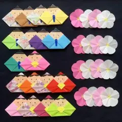 1 ハンドメイド 折り紙 千代紙 ひな祭り 壁面飾り パーツ リース