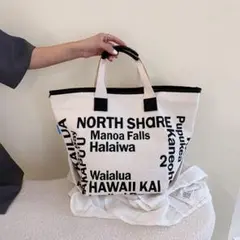 LOCO HAWAII　ロコハワイ　ロゴプリント　トートバッグ　ハワイ　アロハ